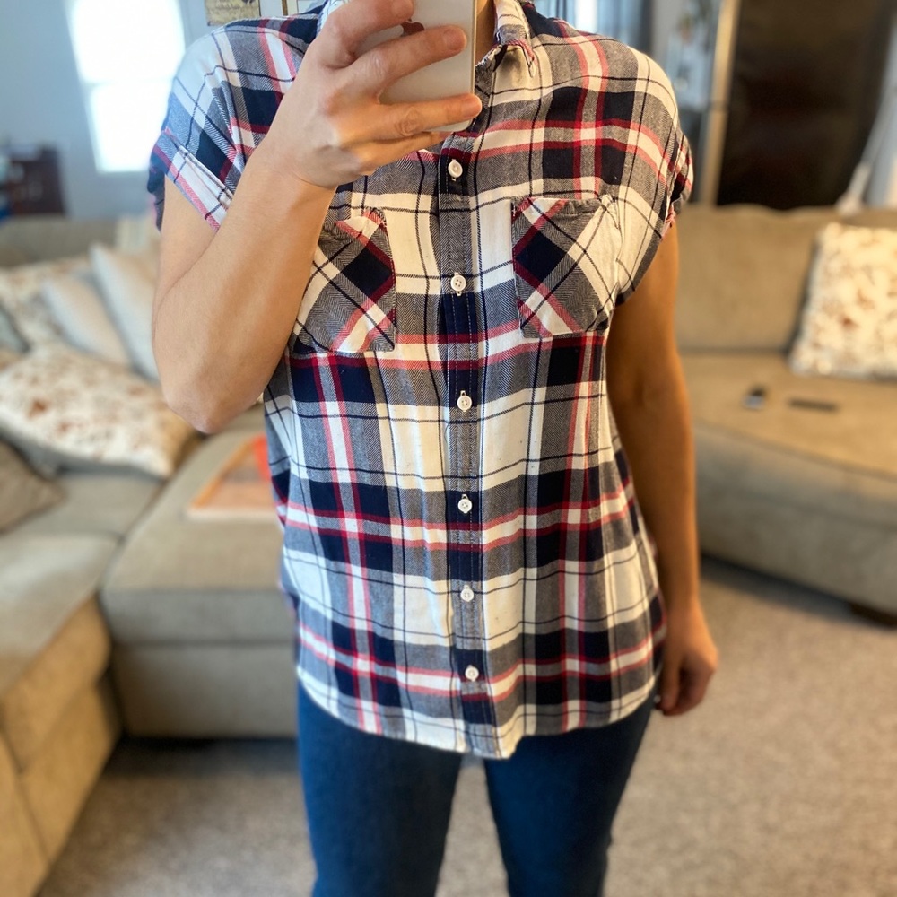 BeachLunchLounge cap sleeve flannel